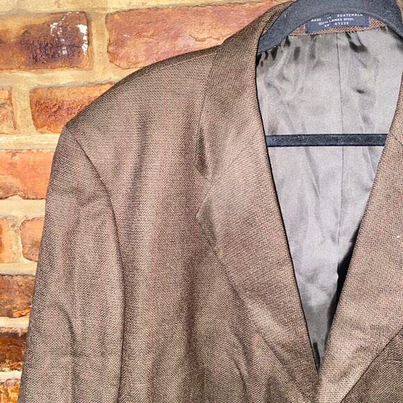 Jones New York Foley's Brown Wool Blazer Jacket Men's Size 42R - Picture 2 of 7